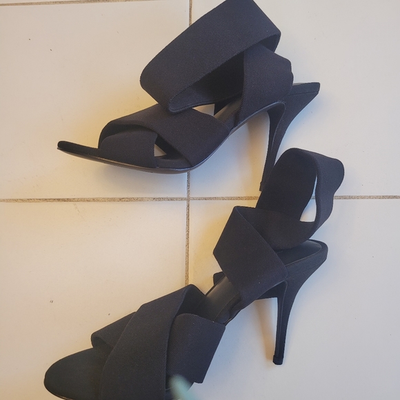 Alexander Wang black bandage wrap heels size 6 - Picture 6 of 13